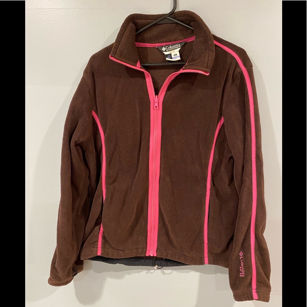 Columbia XL brown and pink jacket